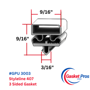 Styleline 407 3-Sided Gasket